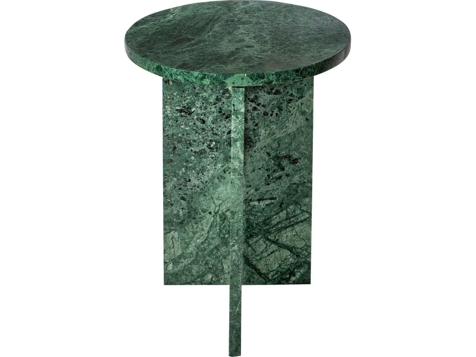 Grace Accent Table in Solid Green Marble