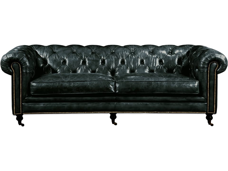 Birmingham Leather Sofa Classic Tufted