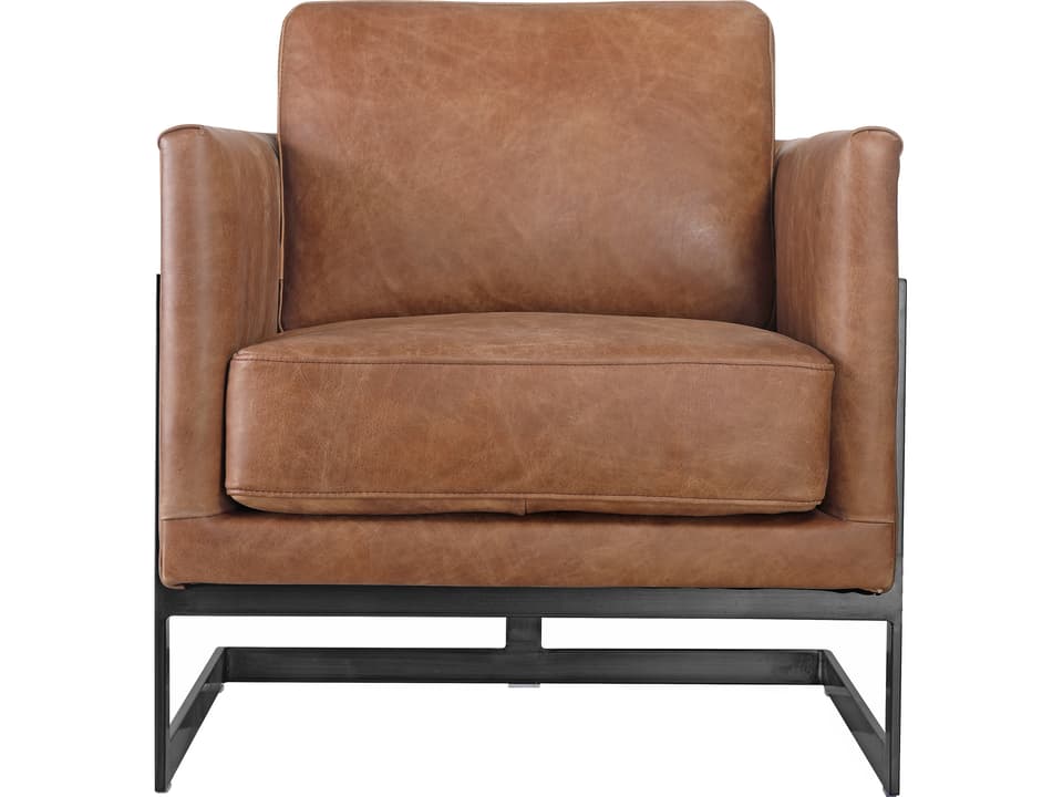 Brown Leather Club Chair