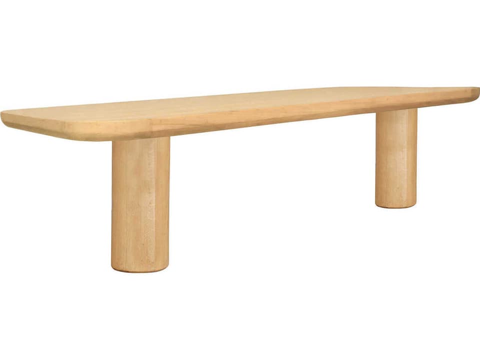 Anders Natural Oak Accent Bench with Minimalist Design