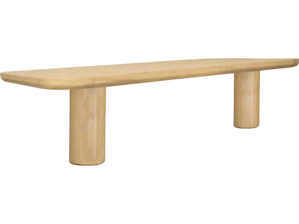 Anders 87 Inch Natural Oak Dining Bench