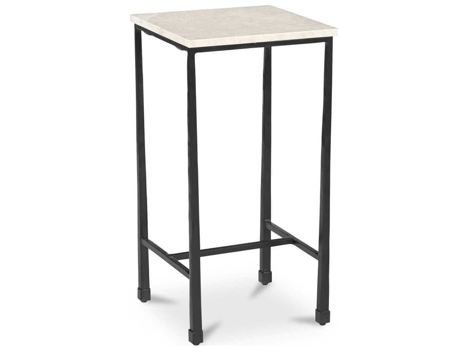 River Square Marble Beige End Table