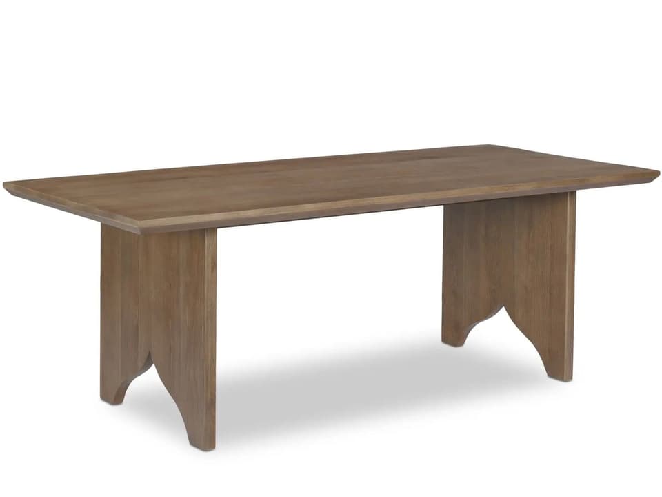 Lake Rectangular Wood Brown Dining Table
