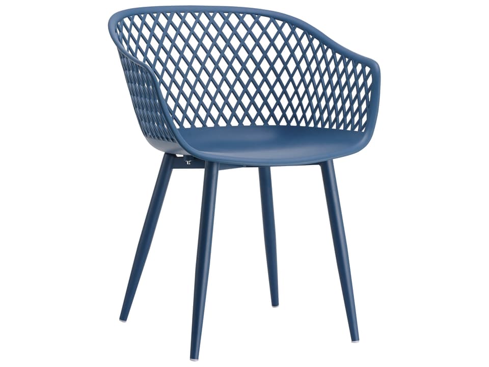 Piazza Blue Arm Dining Chair Set of 2