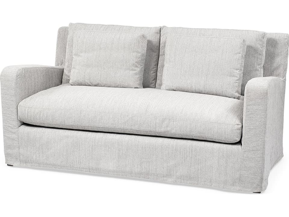 Denly I 69 X 38.25 X 34.5 Frost Gray Slipcover Two Seater Sofa