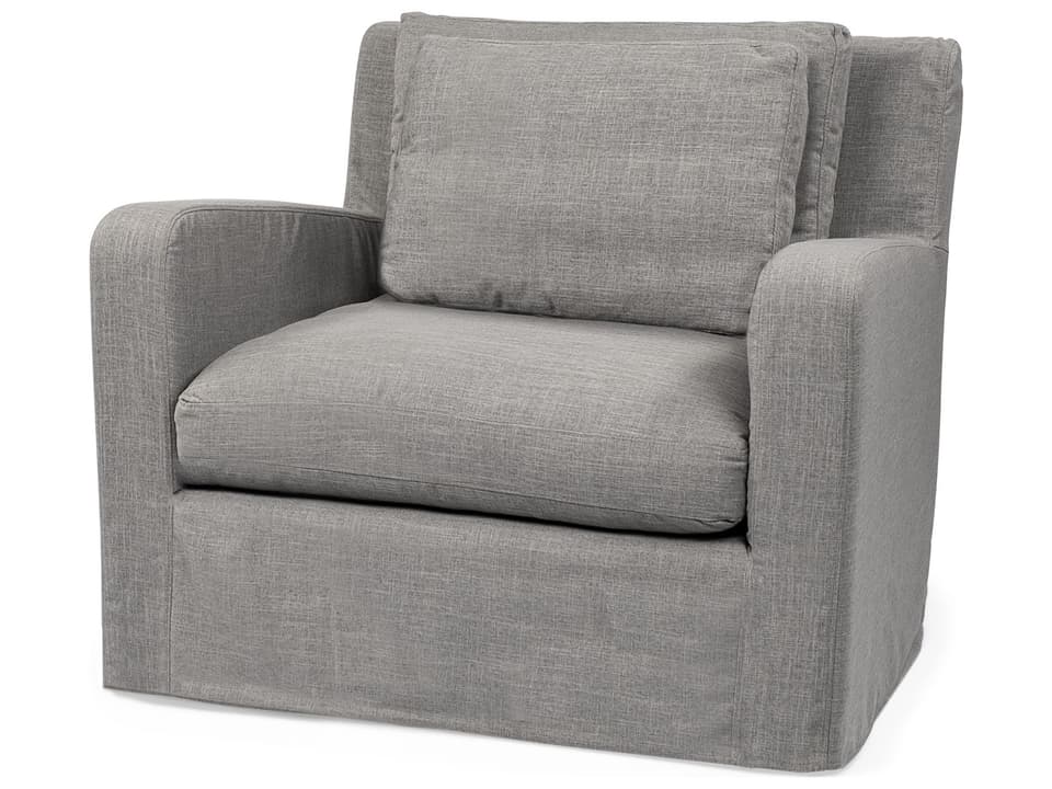 Denly III 38 X 38.25 X 34.5 Flint Gray Slipcover Upholstered Arm Chair