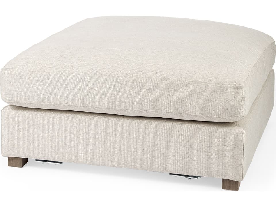 Valence 38.6L x 38.6W x 17.7H Beige Full Size Ottoman Sectional Piece