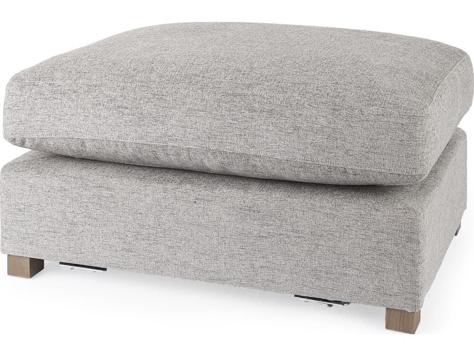 Valence 38.6L x 26.0W x 17.7H Medium Gray 2/3 Ottoman Sectional Piece