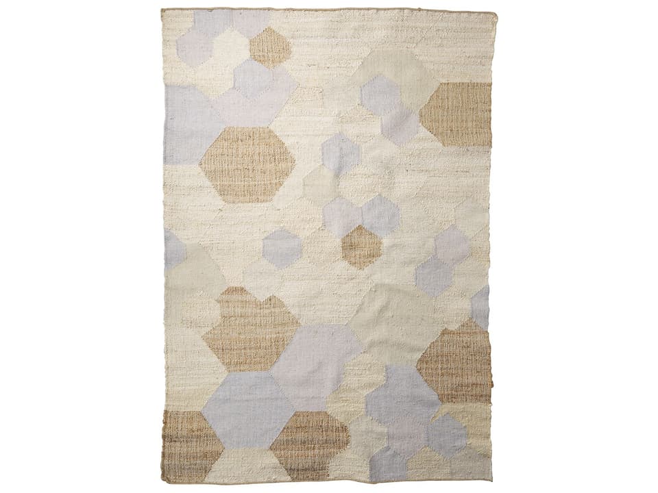 Mayson Hand-Made Multi-Colored Honeycomb Pattern Area Rug