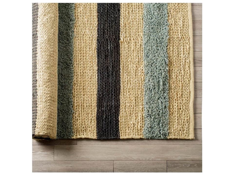 Dolman Multi-Colored Jute Hand Woven Area Rug