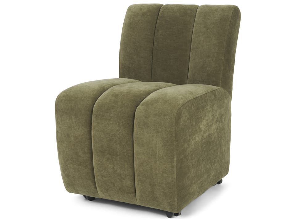 Wilkins Moss Olive Fabric Upholstered Dining Chair