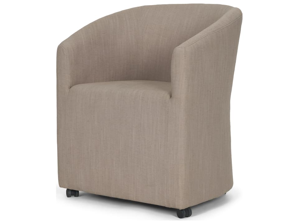 Sondra Gray Performance Fabric Upholstered Club Dining Chair