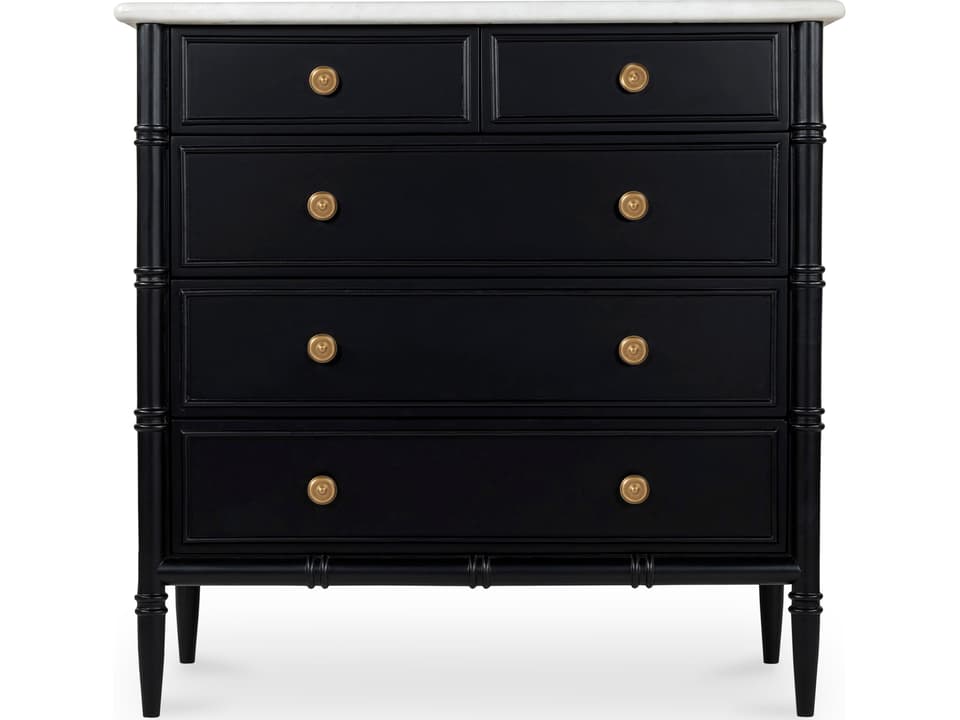Eleanor 5 Drawer Chest Black