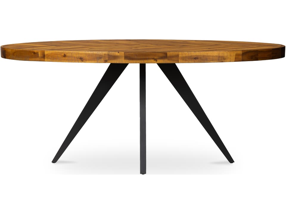 Parq Oval Dining Table Hand-Crafted Wood