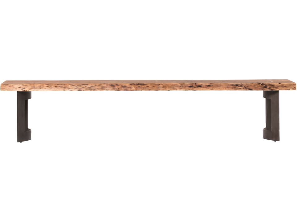 Bent Bench Extra Small Smoked Solid Wood