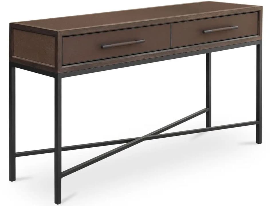 Mako Rectangular Wood Brown Console Table