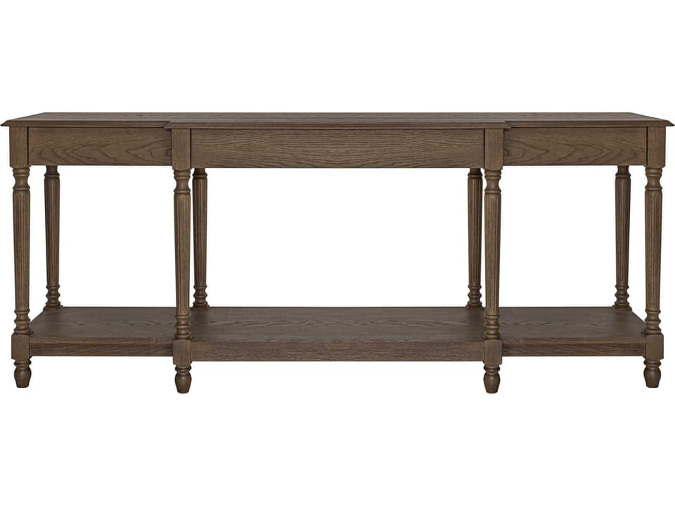 Martha Rectangular Wood Brown Console Table