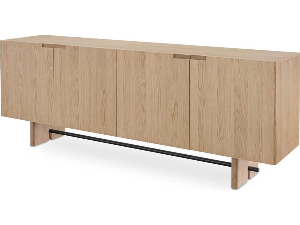 Madison 94-Inch Oak Wood Natural Sideboard
