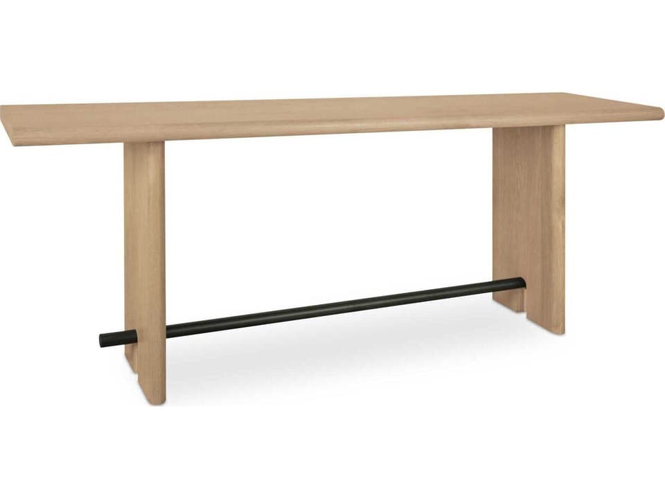 Madison Rectangular Wood Natural Oak Console Table