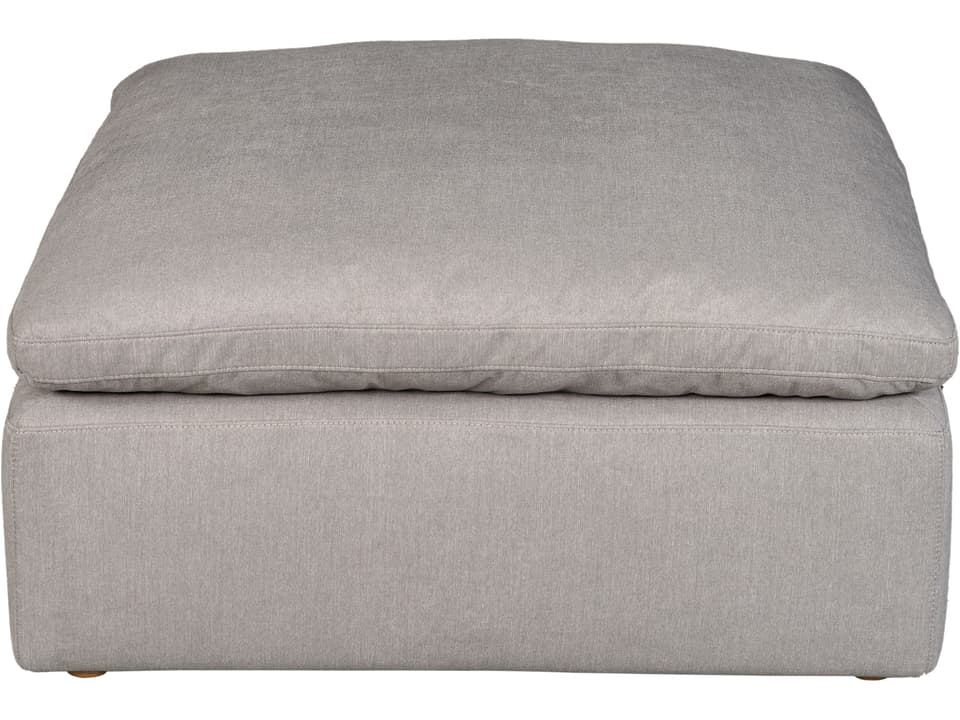 Terra Condo Modular Ottoman Light Grey Performance Fabric