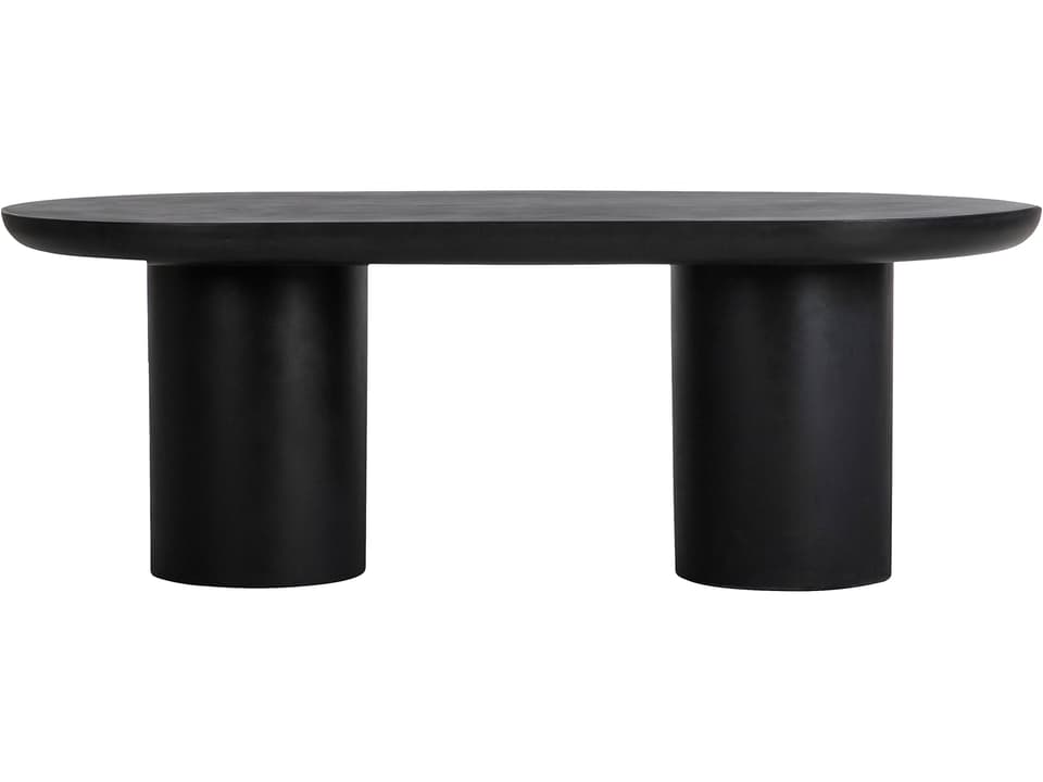 Rocca Concrete Dining Table Black Indoor Outdoor