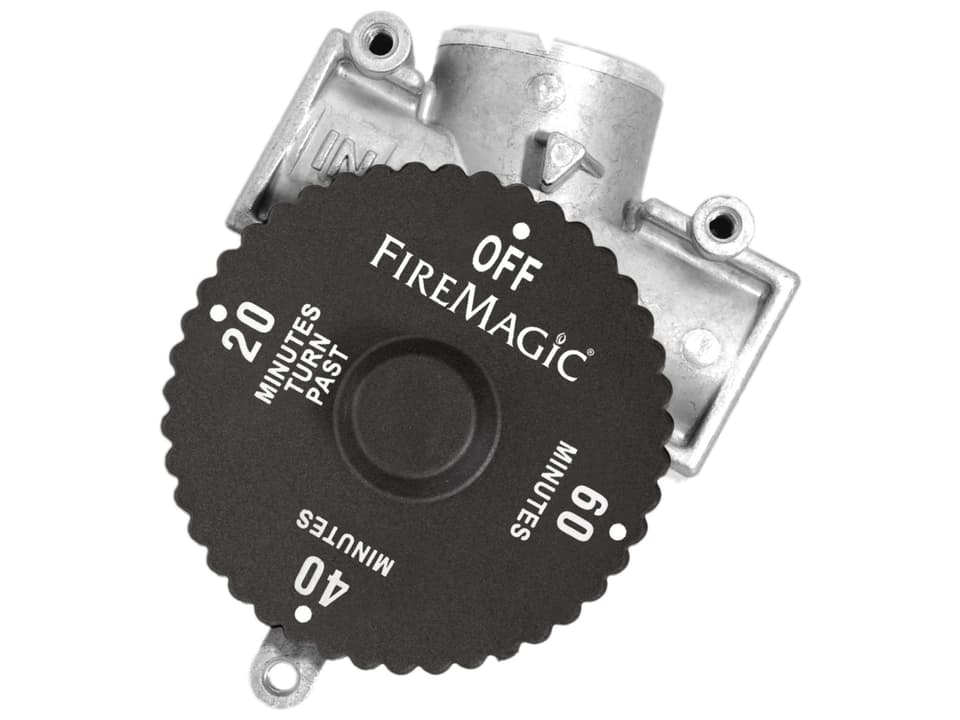 1-Hour Automatic Timer Gas Shut-off Valve Stainless Steel