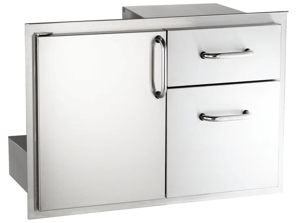 Select 30-Inch Outdoor Kitchen Access Door and Double Drawer Combo