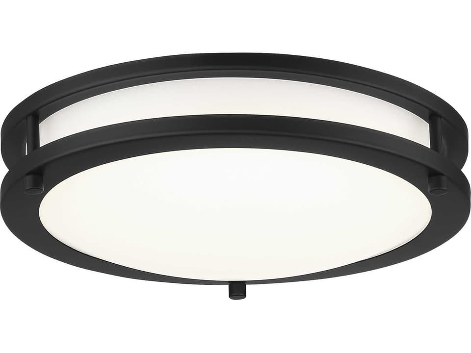 12-Inch Round LED Flush Mount Light in Coal