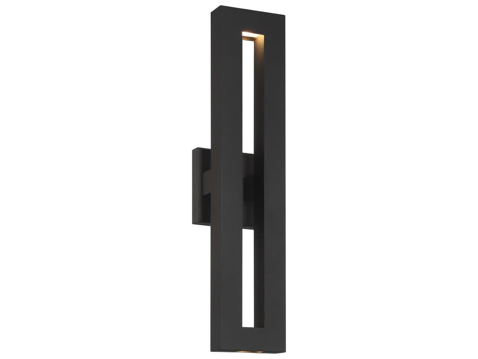 Paddock 1-Light Integrated LED Outdoor Wall Light in Coal