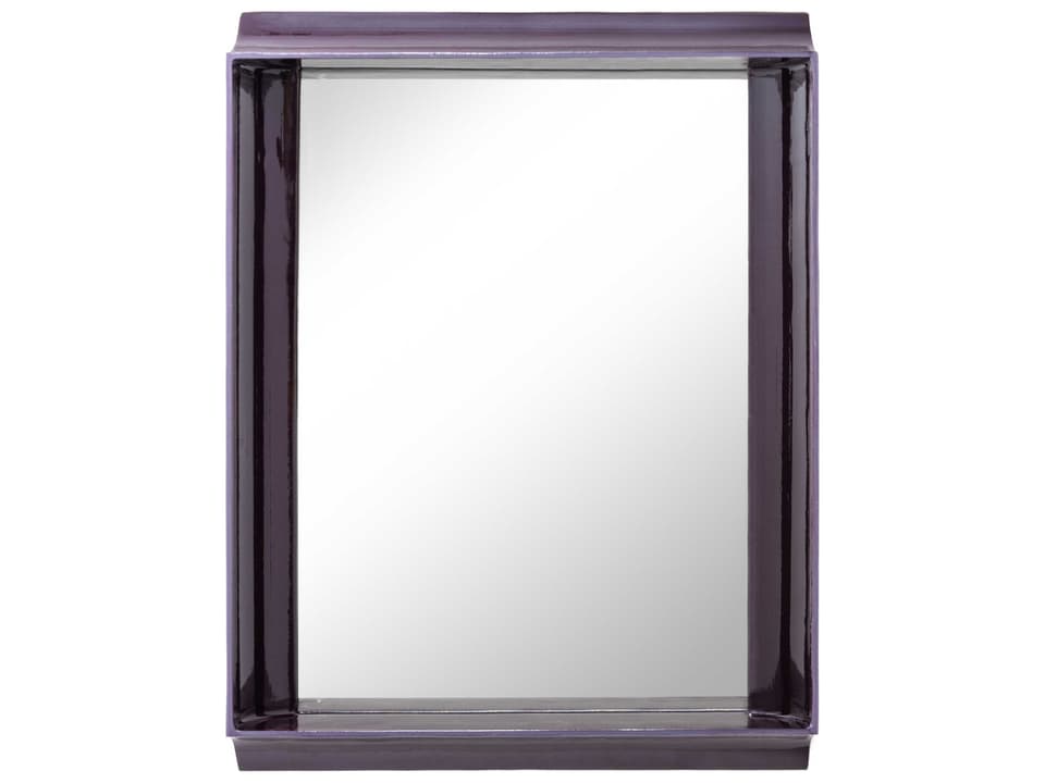 Coves Rectangular Wall Mirror with Integrated Shelf