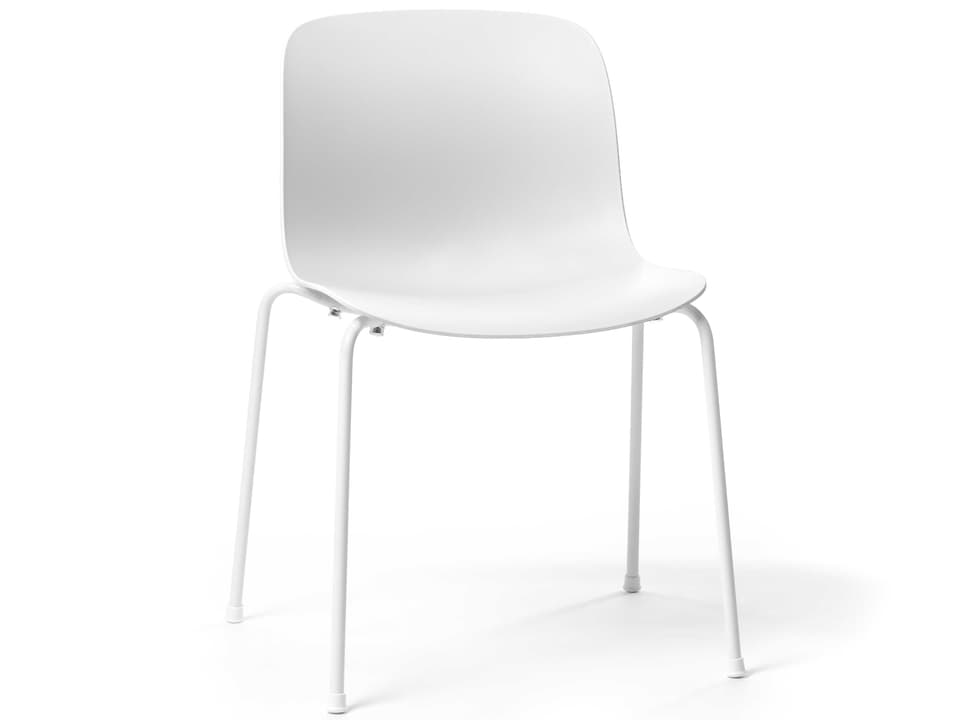 Troy White Armless Dining Chair
