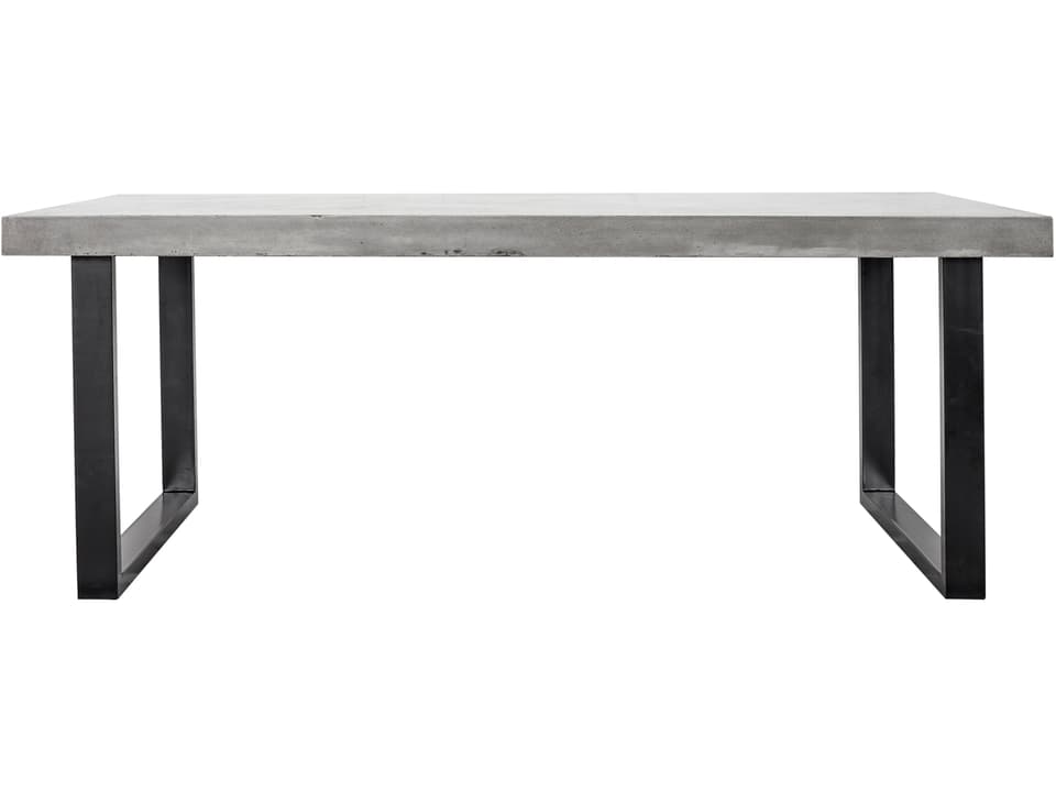 Jedrik Large Rectangular Dining Table Dark Grey
