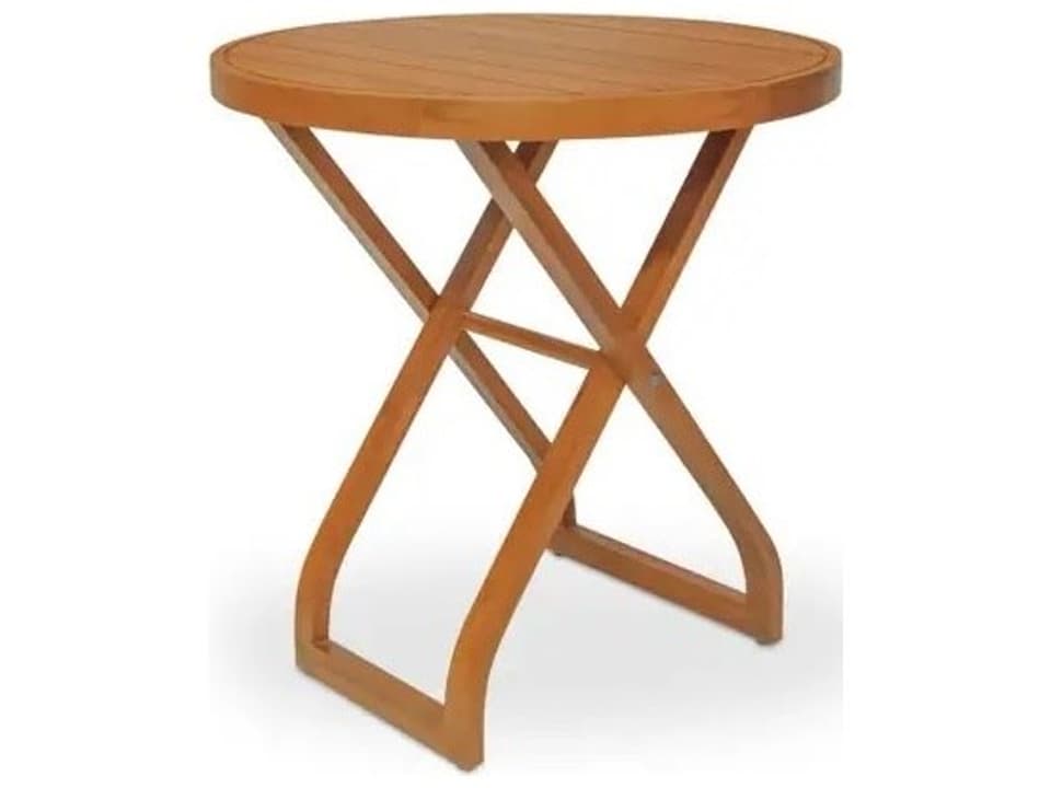 Perry Natural Teak Round Bistro Table