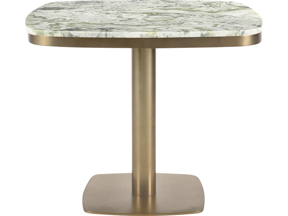 Celeste Green Onyx Marble Square Dining Table