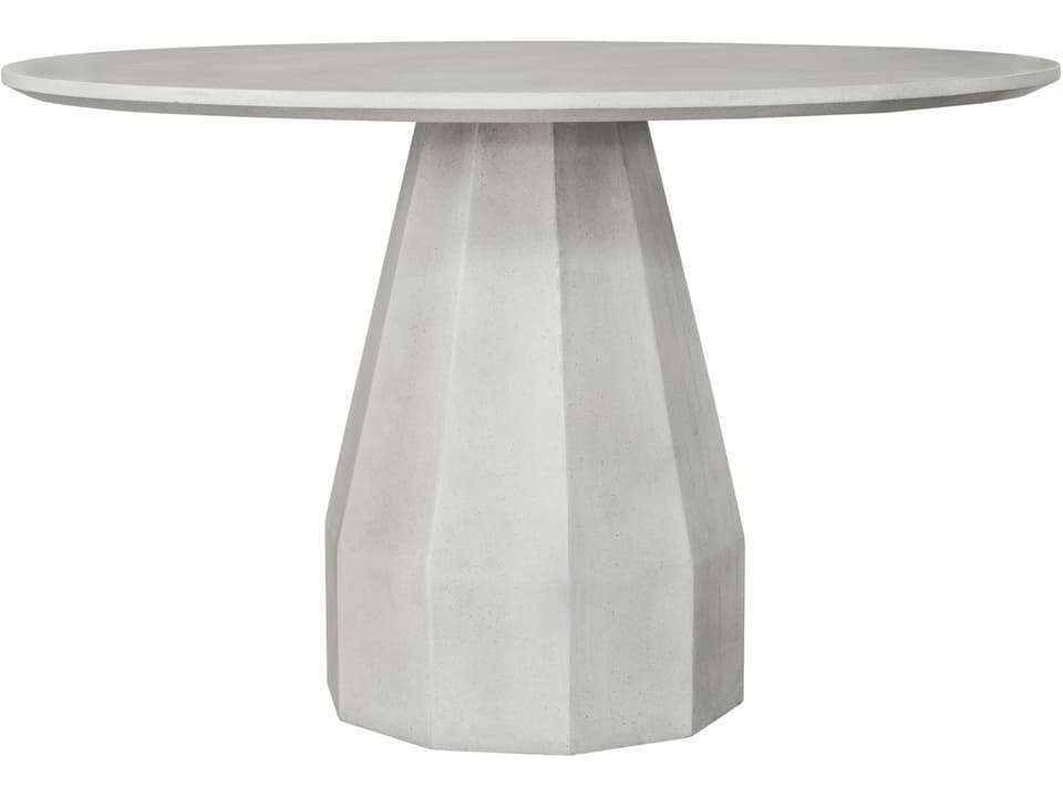 Templo 47 Inch Round Dining Table in Antique White