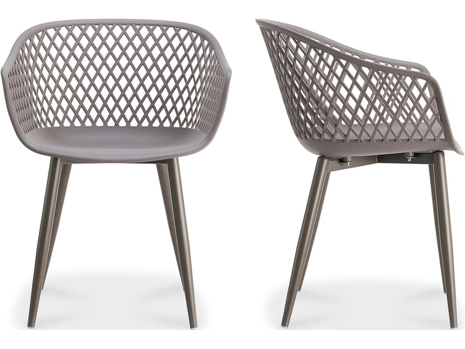 Piazza Grey Arm Dining Chair - Set of Two