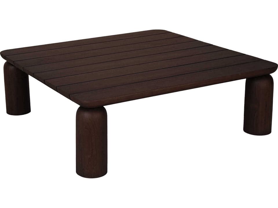 Barclay Square Teak Coffee Table in Toasted Brown