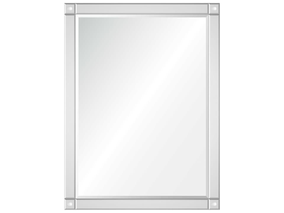 Rectangular Wall Mirror in Black Nickel