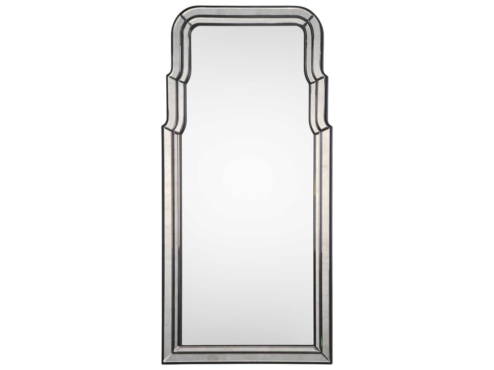Bunny Williams Venezia Queen Anne Wall Mirror in Burnished Gold Leaf