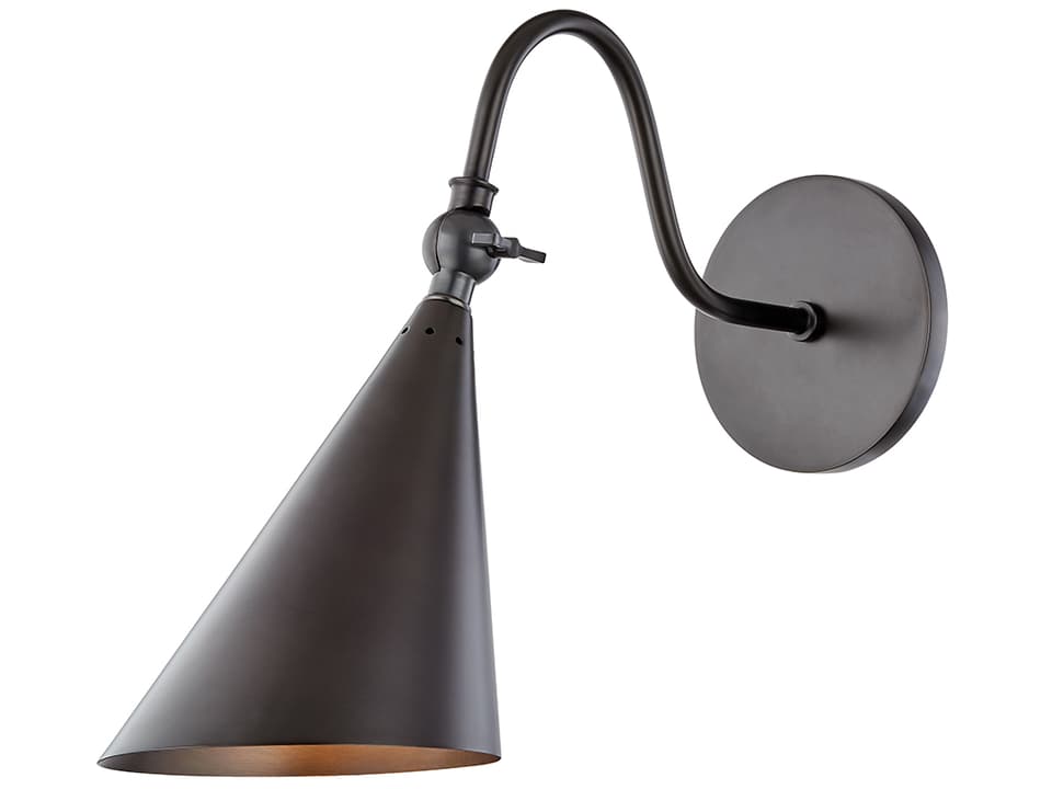 Lupe 1-Light Old Bronze Wall Sconce with Swivel Shade