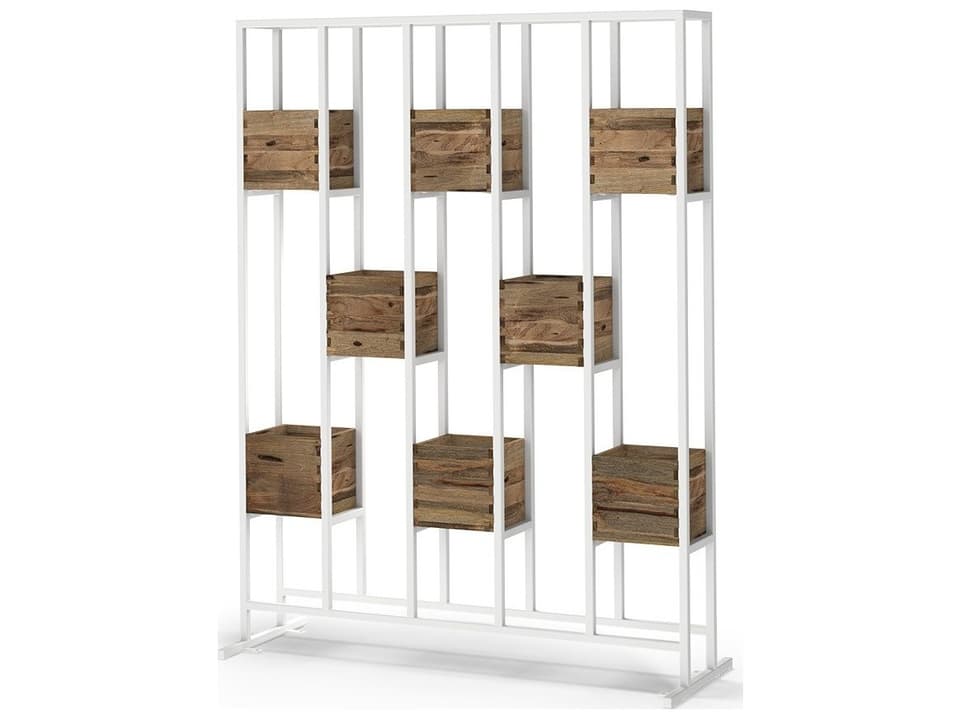 Aiko Teak and Aluminum Planter Rack