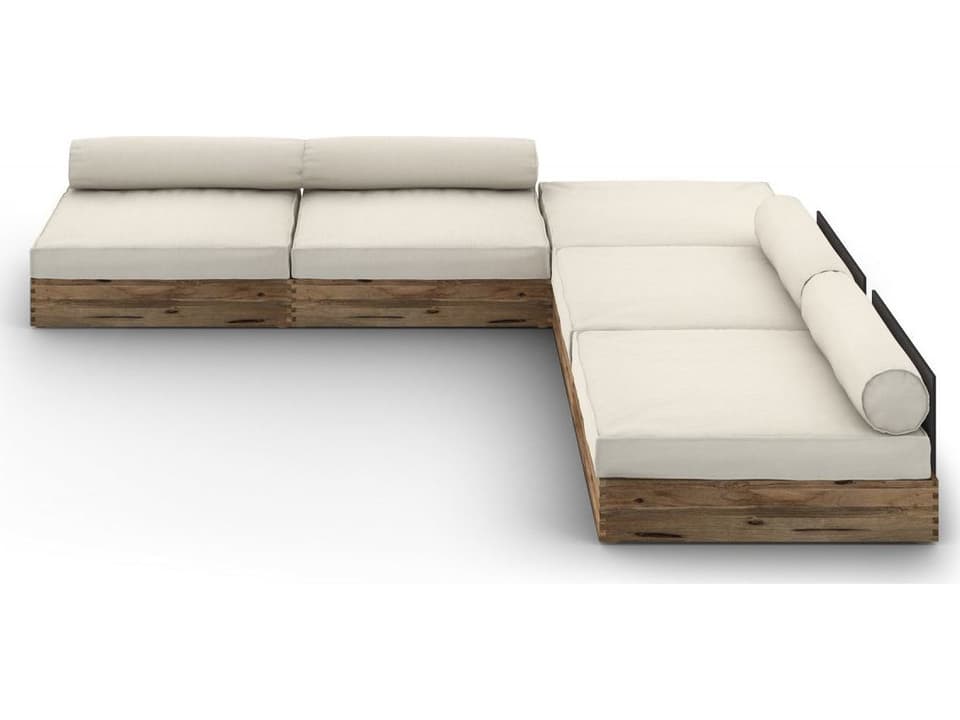 Aiko Teak Cushion Outdoor Modular Lounge Set