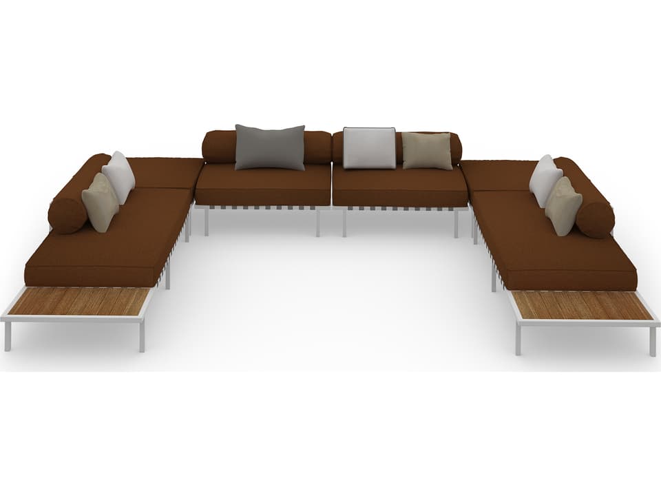 MamaGreen Albatross 316 Stainless Steel Sectional Patio Lounge Set