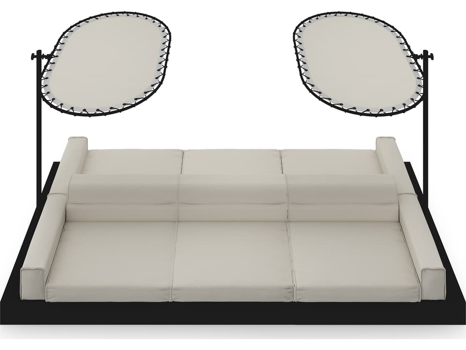 MamaGreen Boulevard Aluminum Double Sided Patio Lounge Set