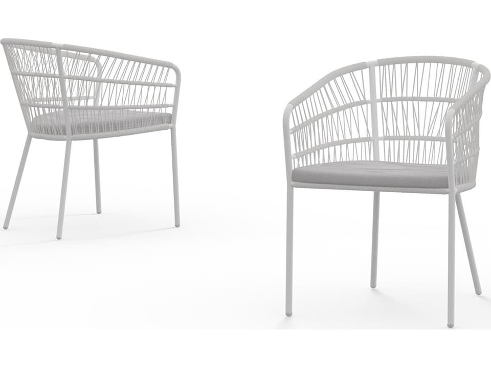 Bono Aluminum Wicker Dining Arm Chair with Cushion