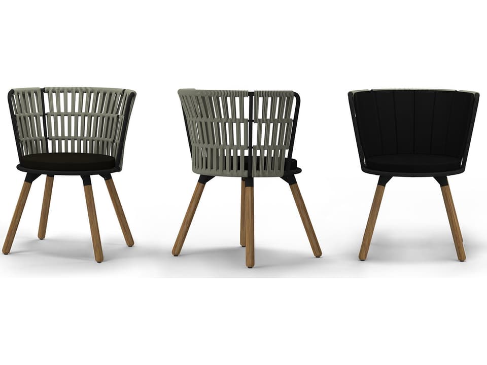 Daisy Rae Teak Rope Dining Chair