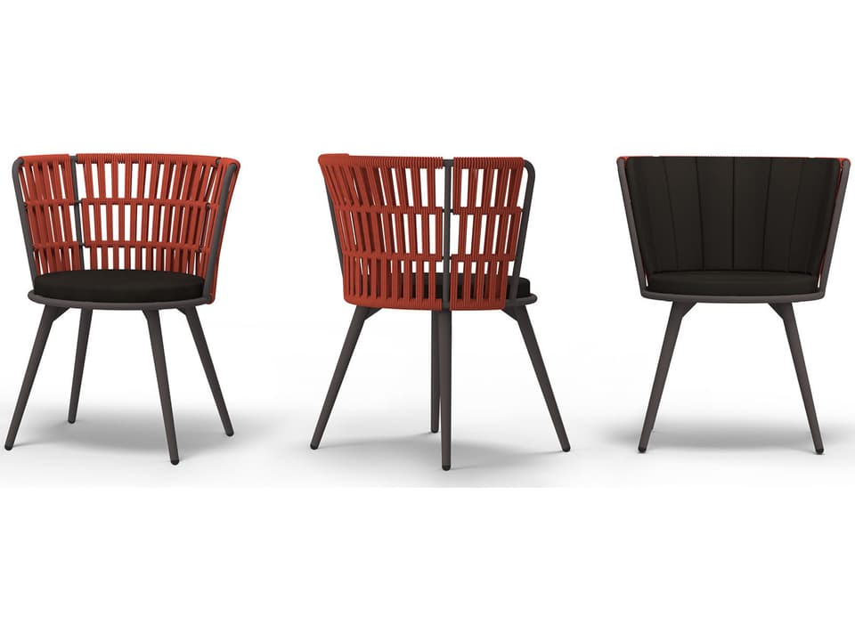 Daisy Rae Aluminum Rope Dining Armchair