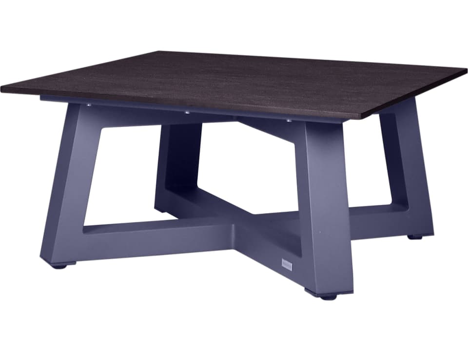Mono Aluminum Square End Table with Resin Top