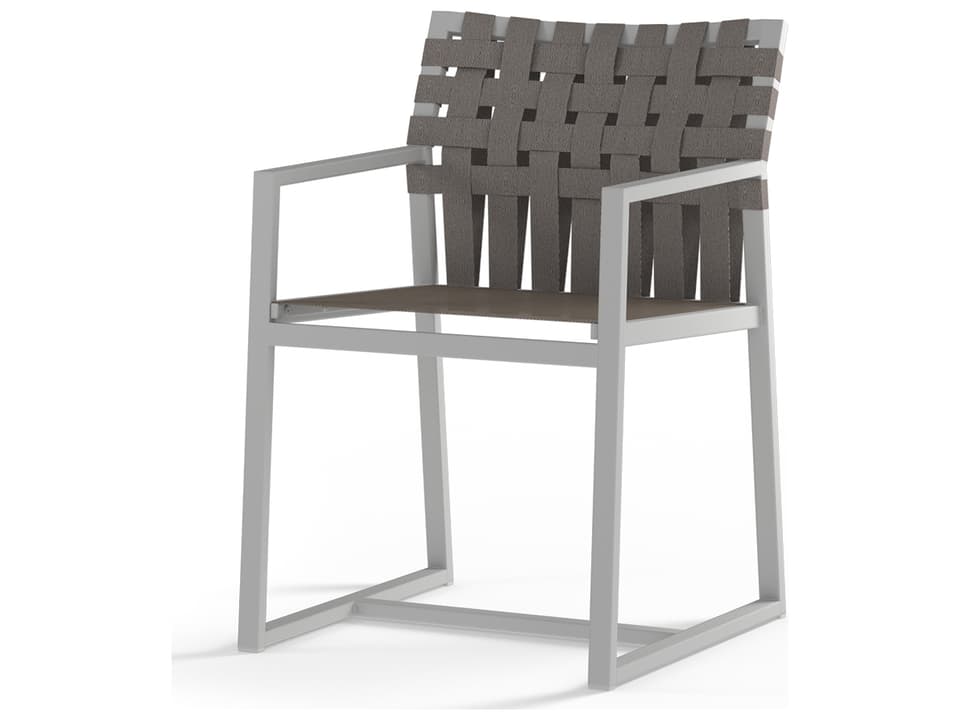 Ekka Aluminum Sling Carver Dining Arm Chair
