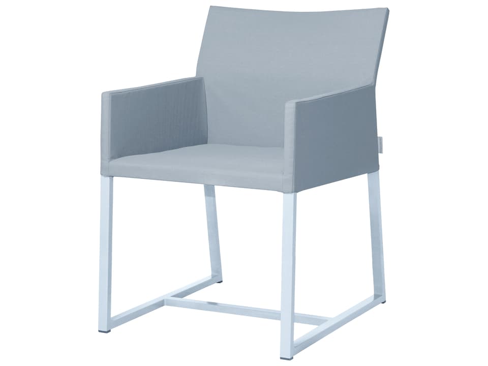 Mono Aluminum Cushion Dining Arm Chair